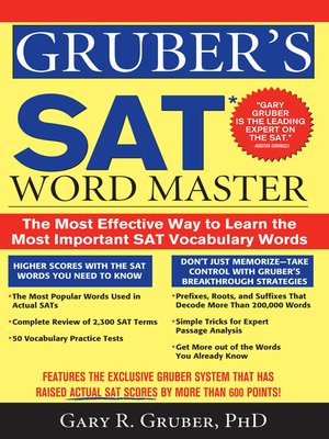 cover image of Gruber's SAT Word Master